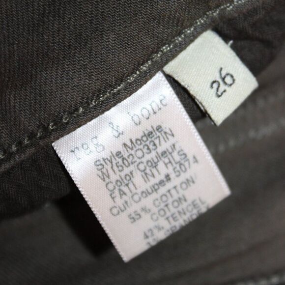 rag & bone  Skinny Jeans in Green Army  Women's Size 26 - Picture 9 of 13